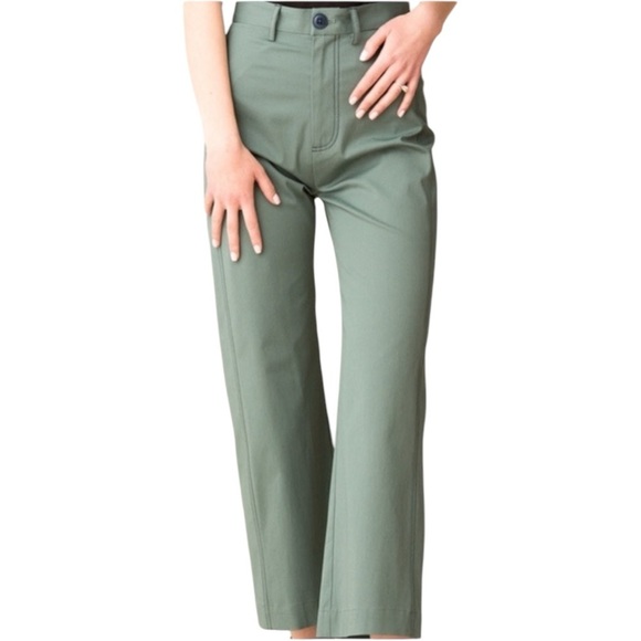 SEA NEW YORK | Sage Stella Classic Pant | Cotton High Waisted Wide Leg Chino | 4 - Picture 6 of 14